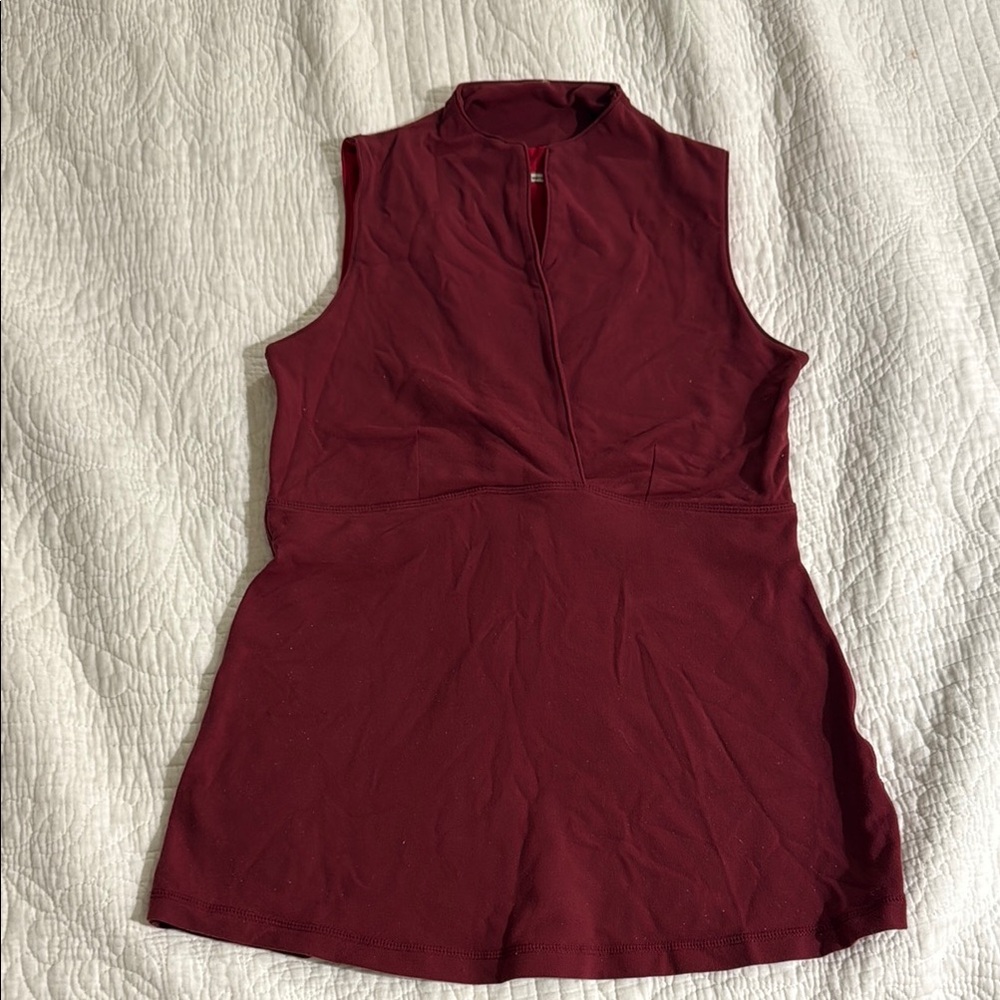 Lululemon Sleeveless Burgundy Top